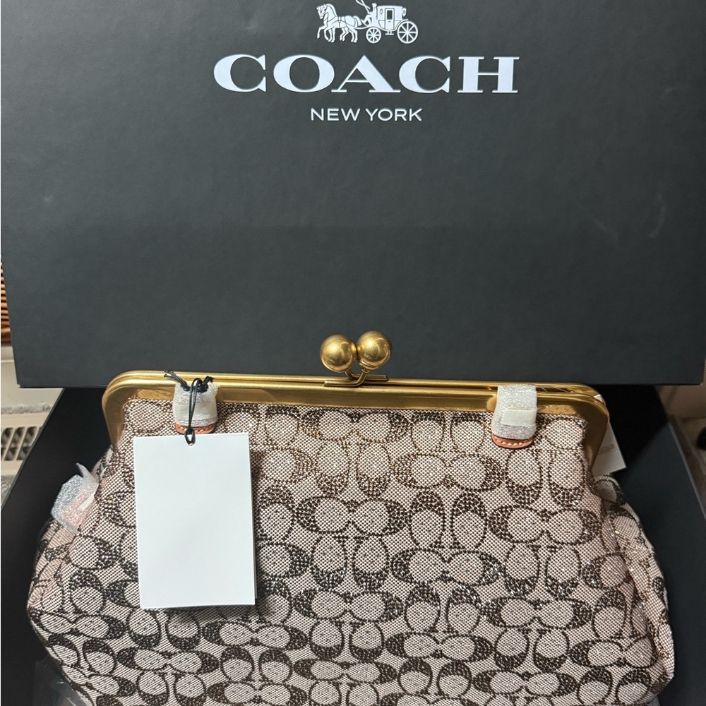 COACH CRYSTAL FRAME KISSLOCK - Picture 6 of 6